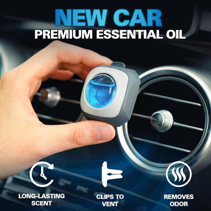 New Car Scent Car Air Freshener Vent Clips, 6 Count
