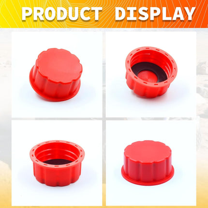 4 PCS Universal Gas Can Cap Replacement - Coarse Thread Fuel Tank Lid