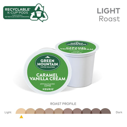 Caramel Vanilla Cream Light Roast Single-Serve Coffee Pods, 72 Count