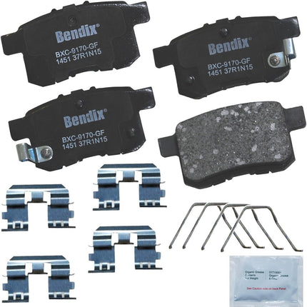 CFC1451 Ceramic Rear Brake Pads with Installation Hardware