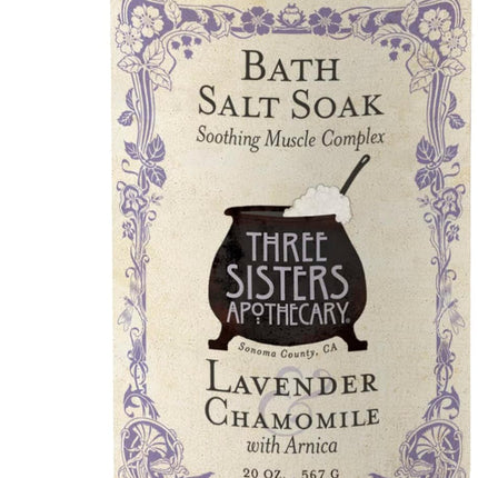 HomeChef ChefDelHogar Three Sisters Apothecary 20 oz. Bath Salt Soaks (Lavender and Chamomile with — Kitchen & Home