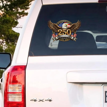 2-Pack 250th Anniversary USA Vinyl Decal Stickers