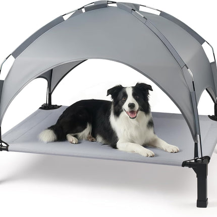 Elevated Dog Bed with Removable Canopy, 42 in