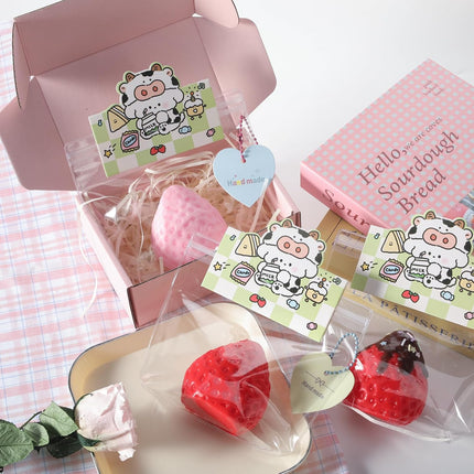Big Strawberry Silicone Squishy Squeeze Toy