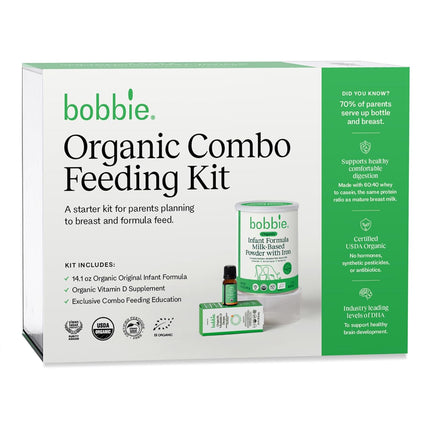 Organic Combo Feeding Kit with Milk-Based Powder Formula and Vitamin D Drops