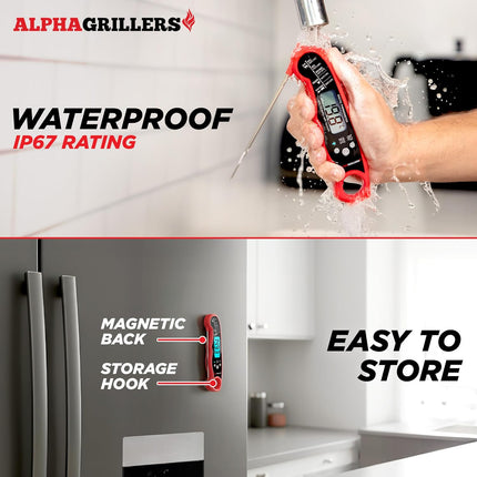 Alpha Grillers Thermometer features