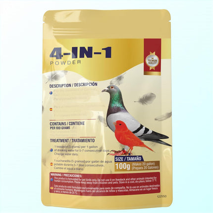 SourceToHome FuenteACasa 4 in 1 Powder for Pigeon and Birds Treatment 100g for Pigeons and Birds — Home & Lifestyle