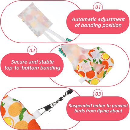 7 Pcs Reusable Bird Diaper with Waterproof Inner