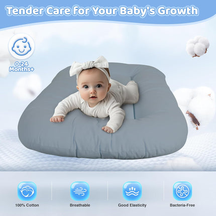 Infant Support Cushion - Grayish Blue Baby Support Cushion with Cover