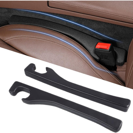 Car Seat Gap Filler 2 Pack - Universal Fit PU Leather Seat Crevice Blockers