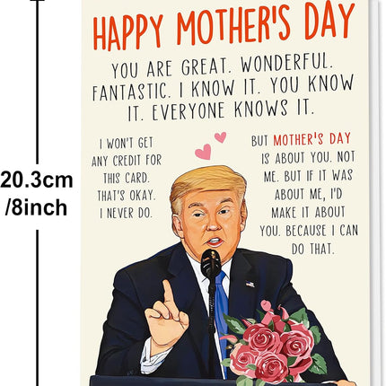 SourceToHome FuenteACasa Funny Mothers Day Card, Humor Mothers Day Gifts for Mom from Daughter Son — Home & Lifestyle