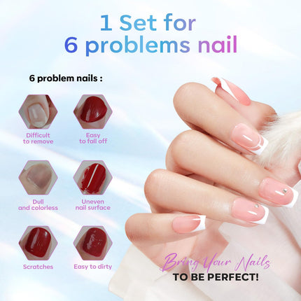 Gel Base and Top Coat Set, 15 ml