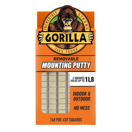 Natural Tan Removable Mounting Putty, 168 Pre-Cut Squares