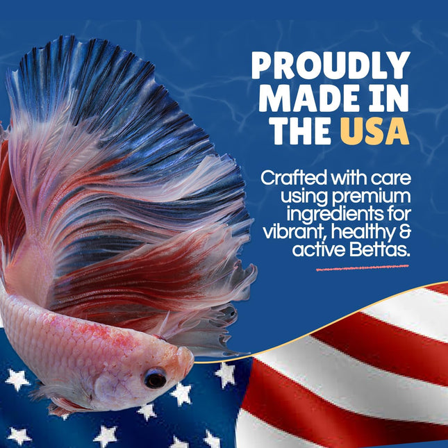 Betta Boost Pops High-Protein Fish Food Pellets, 1 oz