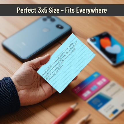 3 x 5 Inch Heavyweight Ruled Index Cards