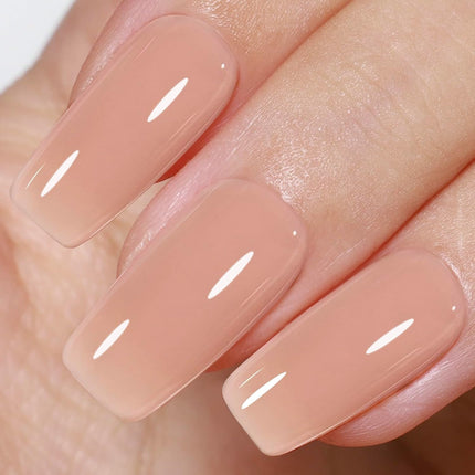 Nude Mocha Sheer Gel Nail Polish, 15ml