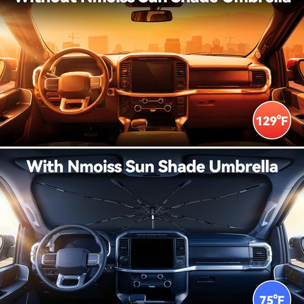 Vinyl Coating Heat Shield Windshield Sun Shade Umbrella