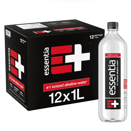 Ionized Alkaline Bottled Water, 9.5 pH Until Opened, 99.9% Pure, 12-Pack