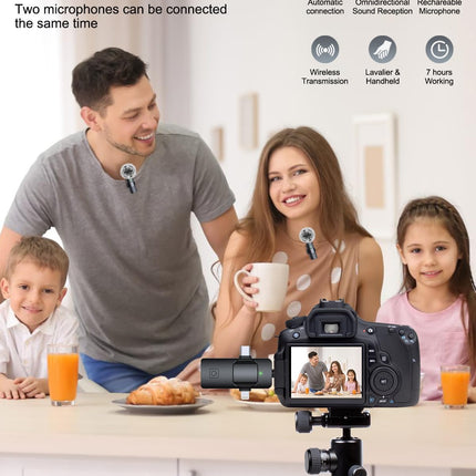 3-in-1 Professional Wireless Lavalier Microphone
