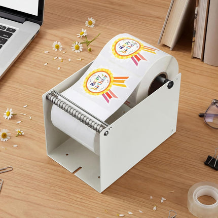 Manual Adjustable Metal Label Sticker Roll Dispenser