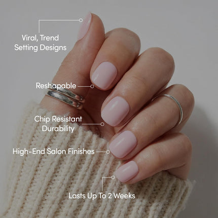Sugar BB Super Short Baby Pink Press-On Nails Kit