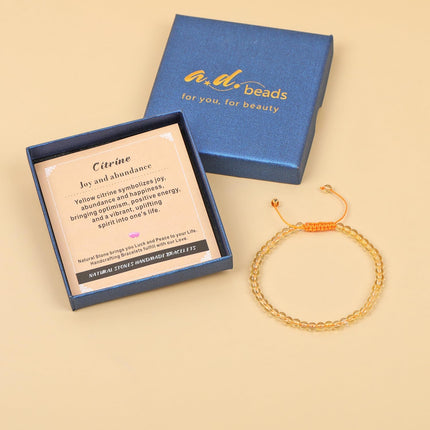 Customizable Beaded Macrame Bracelet