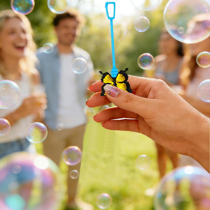 20-Pack Insect & Garden-Themed Bubble Wands - Assorted Designs