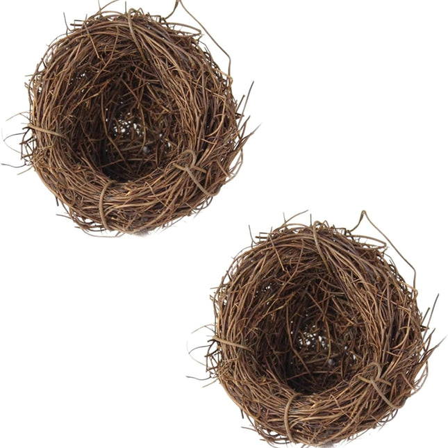 2-Piece Easter Bird Nest Decoration Prop, 6 cm