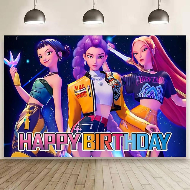 Movie Hunter Birthday Banner Backdrop, 5x3 ft