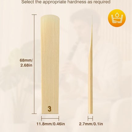 SourceToHome FuenteACasa New bee 10pcs Bb Clarinet Reeds Strength 3.0 Individually Packed with — Home & Lifestyle