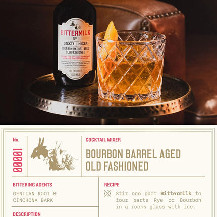 Bourbon Barrel Aged Old Fashioned Cocktail Mix