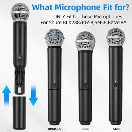 2-Pack Battery Cover Replacement for Select Wireless Microphone Transmitters