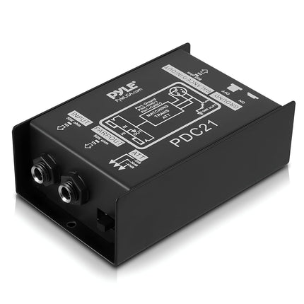 SourceToHome FuenteACasa Pyle Premium Direct Injection Audio Box - 2.36" x 4.09" Passive DI — Home & Lifestyle
