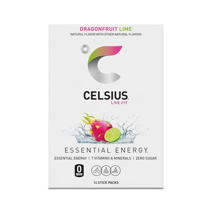 Dragonfruit Lime Essential Energy Powder Sticks, 2.8 Oz