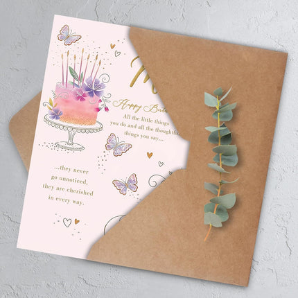 Happy Birthday Card for Mom from Daughter or Son