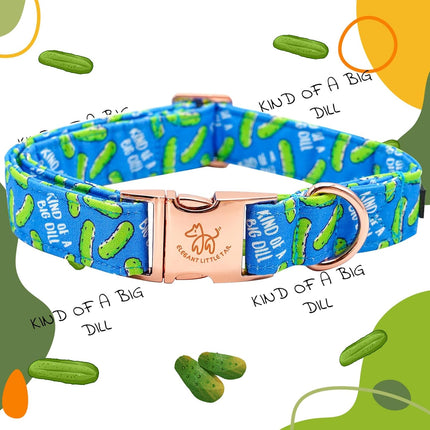 Elegant Little Tail Blue Bear Adjustable Dog Collar for Small Dogs