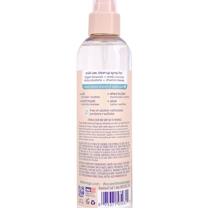 Soothing Clean-Up Spray, Vanilla & Oat, Hypoallergenic, 8 oz
