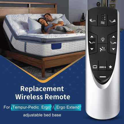 NexWave OndaNex Replacement Remote for Tempurpedic Ergo/Ergo Extend Adjustable Bed Base — Smart Tech