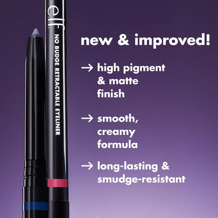 No Budge Retractable Eyeliner, Creamy, Ultra-Pigmented & Waterproof — Beauty & Self-Care