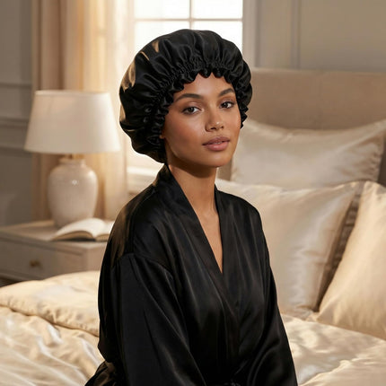 SourceToHome FuenteACasa Nochka Fashion 100% Pure Silk Bonnet for Sleeping Women — Home & Lifestyle