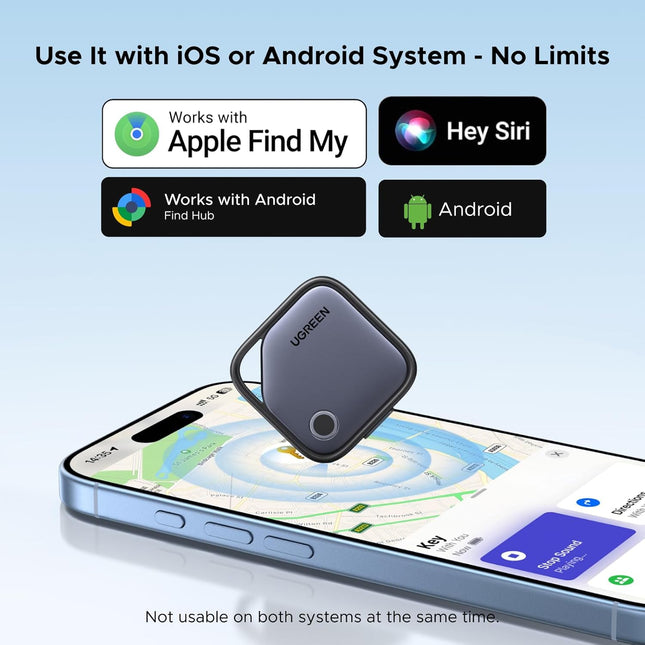 Finder Duo iOS and Android Rechargeable Bluetooth Tracker Tags, 4 Pack