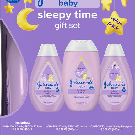 Baby Sleepy Time Gift Set with Bedtime Bath, Lotion & Calming Shampoo, 3 Items