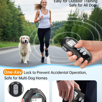 PawHaven RefugioPata Dog Shock Collar with Remote Control for Dogs 10–120lbs — Pet Supplies