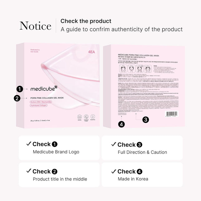 Jelly Gel Mask with Salmon DNA PDRN Pink Collagen, 28g x 4