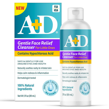 Gentle Face Relief Cleanser for Little Ones with Hypochlorous Acid, 3 oz