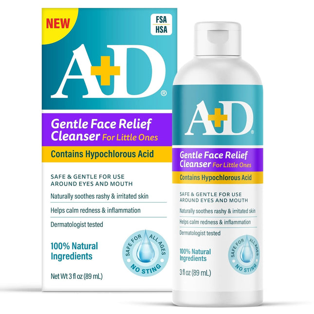 Gentle Face Relief Cleanser for Little Ones with Hypochlorous Acid, 3 oz