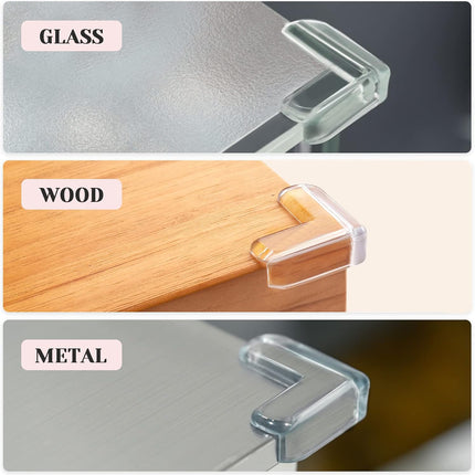 SourcetoHome 12pcs, Table , Baby, Corner Guards for Furniture, Corner Bumpers, Table Corner Protector for Baby - General - detail view 3