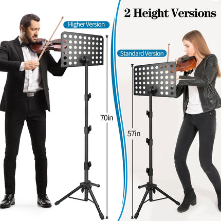 Adjustable Music Stand with Carrying Bag, 1 Pack