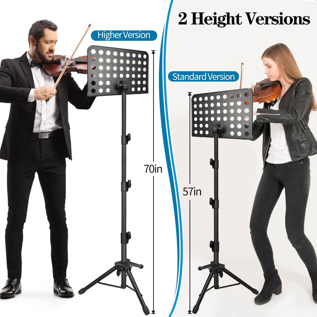 Adjustable Music Stand with Carrying Bag, 1 Pack