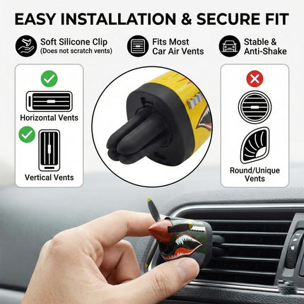 P-40 Warhawk Car Air Freshener with Spinning Propeller — Auto & Moto